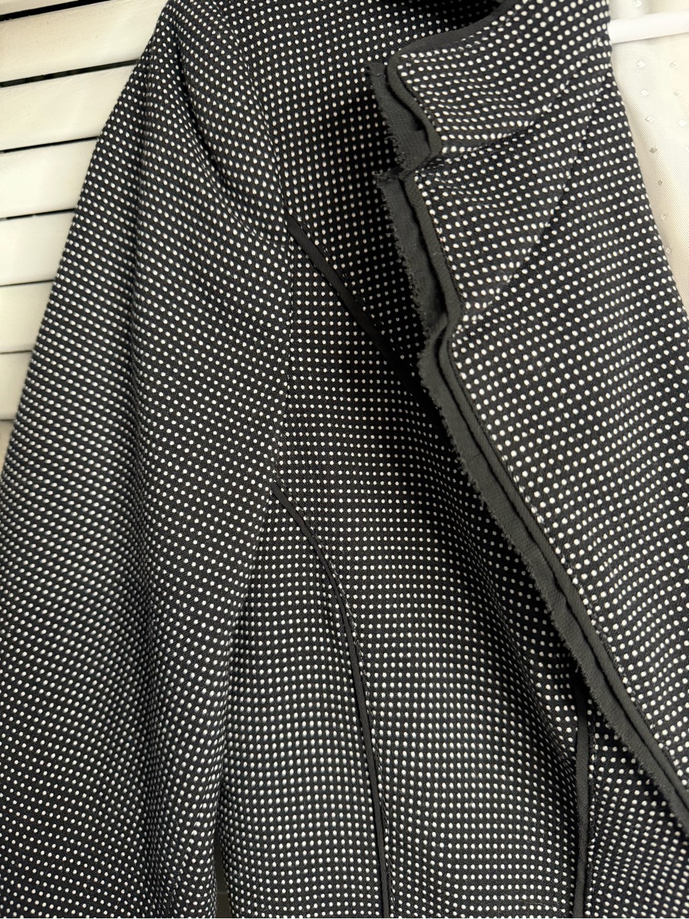 White House Black Market Peplum Blazer Jacket Size 8 Quiet Luxury Dark Academia - Picture 5 of 7